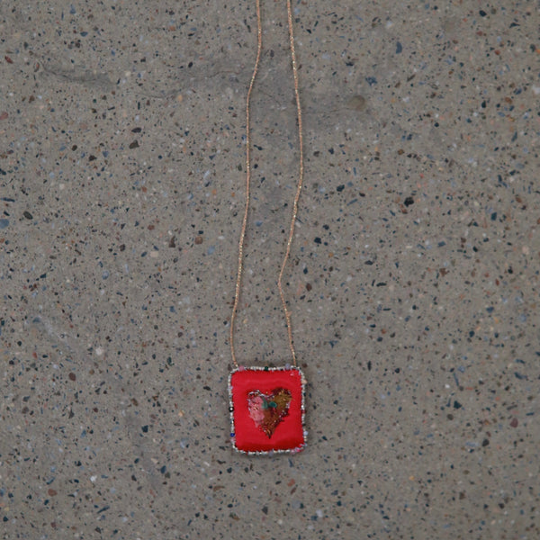 Antomoon necklace with square amulet ATM-Antomoon-9-1-amulet